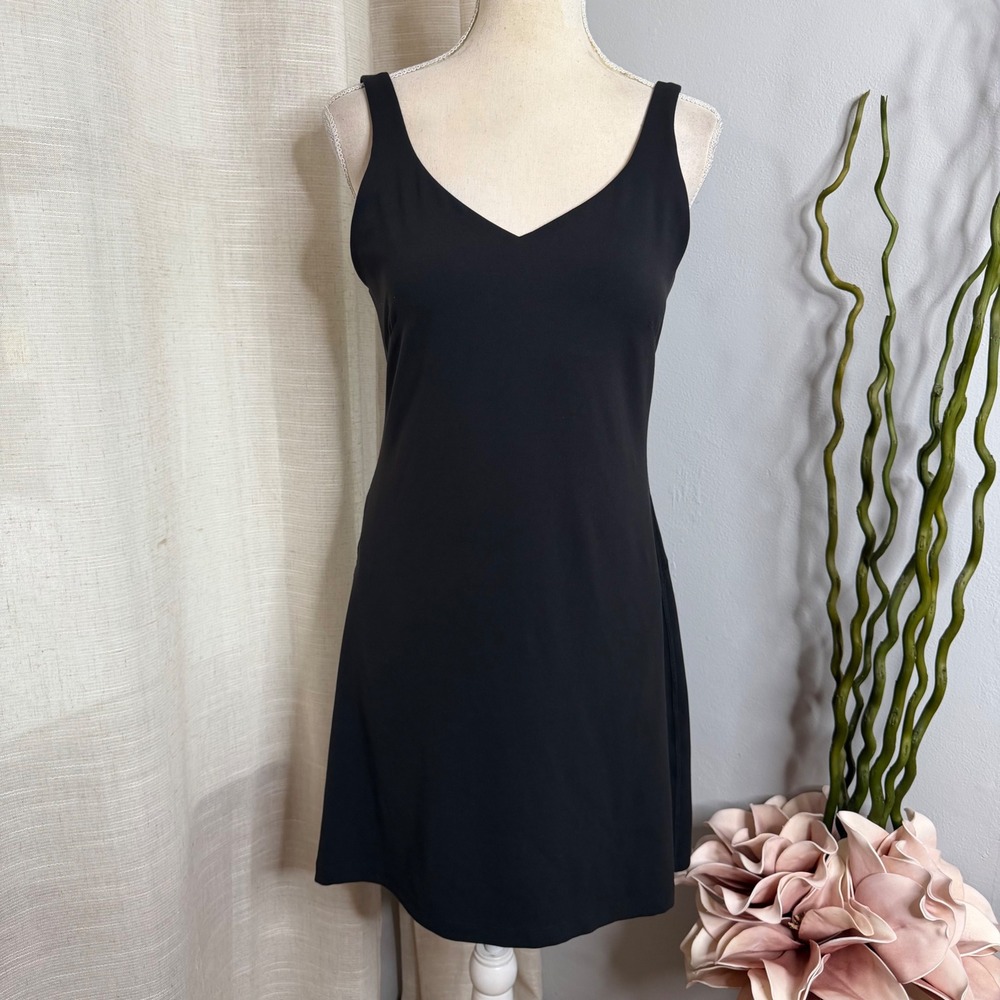 Lululemon Align Dress Built-in Shorts Sports Bra V-Neck Athletic Womens 10 Black
